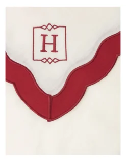 Heritage Florence Scalloped Edge Tablecloth In Red And White -Cutlery Shop 866999170 3 720x928