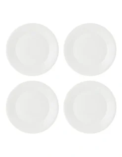 Royal Doulton 1815 Pure 23cm Set Of 4 Plates White