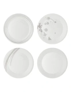 Royal Doulton Pacific 28cm Assorted Set Of 4 Plates Stone