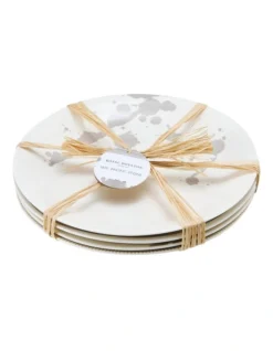 Royal Doulton Pacific 28cm Assorted Set Of 4 Plates Stone -Cutlery Shop 872916130 3 720x928