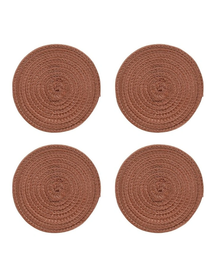 Paige Coaster 10cm Bisque Set Of 4 5 Paige Coaster 10cm Bisque Set Of 4 - Image 3