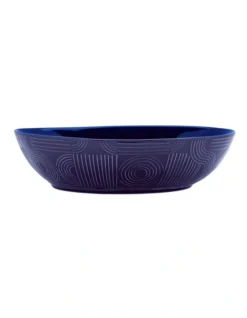 Maxwell & Williams Arc Oval Serving Bowl 32x27cm Indigo Blue Gift Boxed