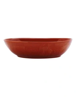 Maxwell & Williams Arc Oval Serving Bowl 32x27cm Terracotta Gift Boxed
