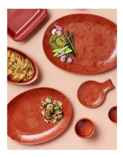 Maxwell & Williams Arc Oval Serving Bowl 32x27cm Terracotta Gift Boxed -Cutlery Shop 884308330 4 720x928
