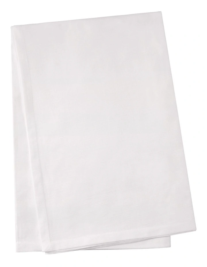 Maxwell & Williams Cotton Classics Rectangular Tablecloth 300x150cm Snow 5 Maxwell & Williams Cotton Classics Rectangular Tablecloth 300x150cm Snow - Image 3