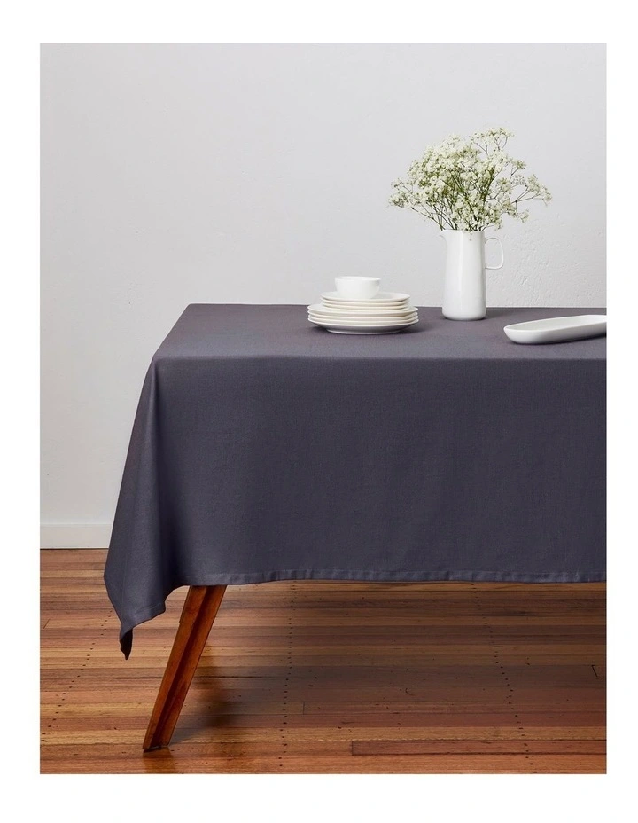 Maxwell & Williams Cotton Classics Rectangular Tablecloth 300x150cm Slate 7 Maxwell & Williams Cotton Classics Rectangular Tablecloth 300x150cm Slate - Image 5