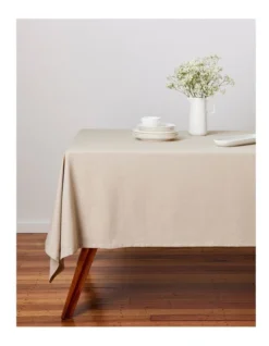 Maxwell & Williams Cotton Classics Rectangular Tablecloth 230x150cm Pebble -Cutlery Shop 884312290 4 720x928