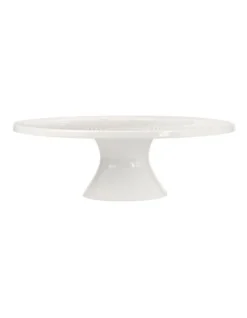 Maxwell & Williams White Basics Diamonds Footed Cake Stand 25cm Gift Boxed