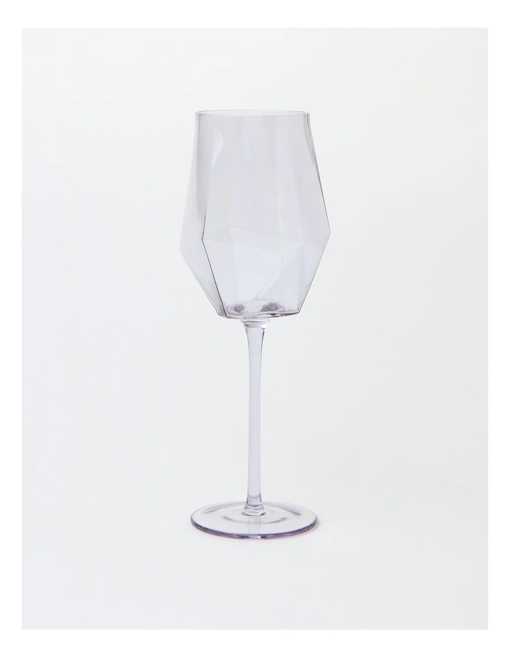 Geo Red Wine Glass Set Of 4 In Purple Heather 3 Geo Red Wine Glass Set Of 4 In Purple Heather