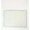 Fringed Linen Placemat Set Of 4 Fine Lines In Morning Mist