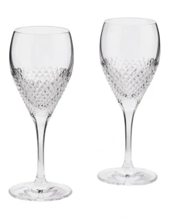 Wedgwood Vera Wang Diamond Mosaic White Wine Glass 240ml Pair