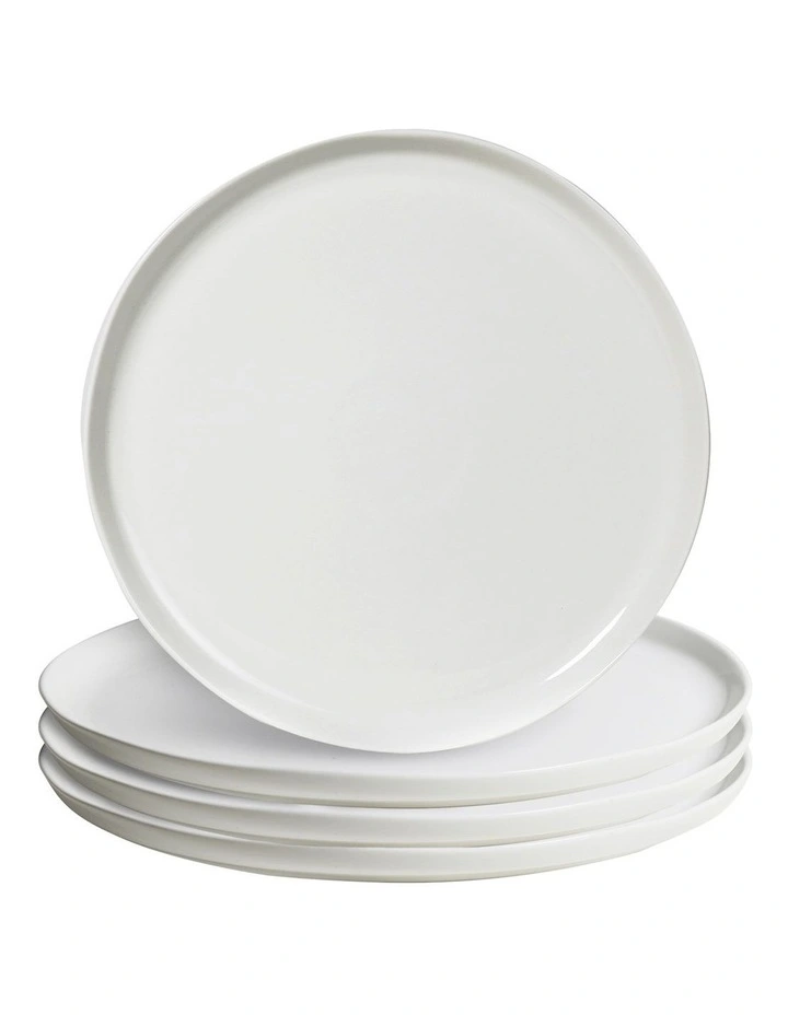 Make & Made Dinner Plate Set Of 4 In White 3 Make & Made Dinner Plate Set Of 4 In White