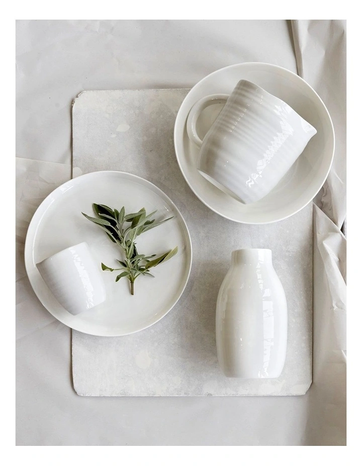 Make & Made Dinner Plate Set Of 4 In White 6 Make & Made Dinner Plate Set Of 4 In White - Image 4