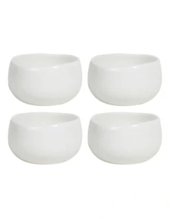 Make & Made Condiment Dish Set Of 4 In White