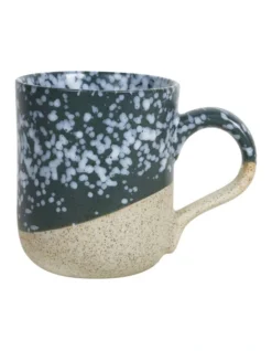 Solace Moss Clay Mug With Reactive Glaze