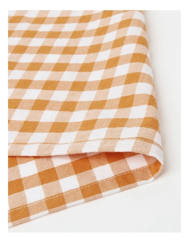 Heritage Gingham Napkin Set Of 4 In Orange 4 Heritage Gingham Napkin Set Of 4 In Orange - Image 2