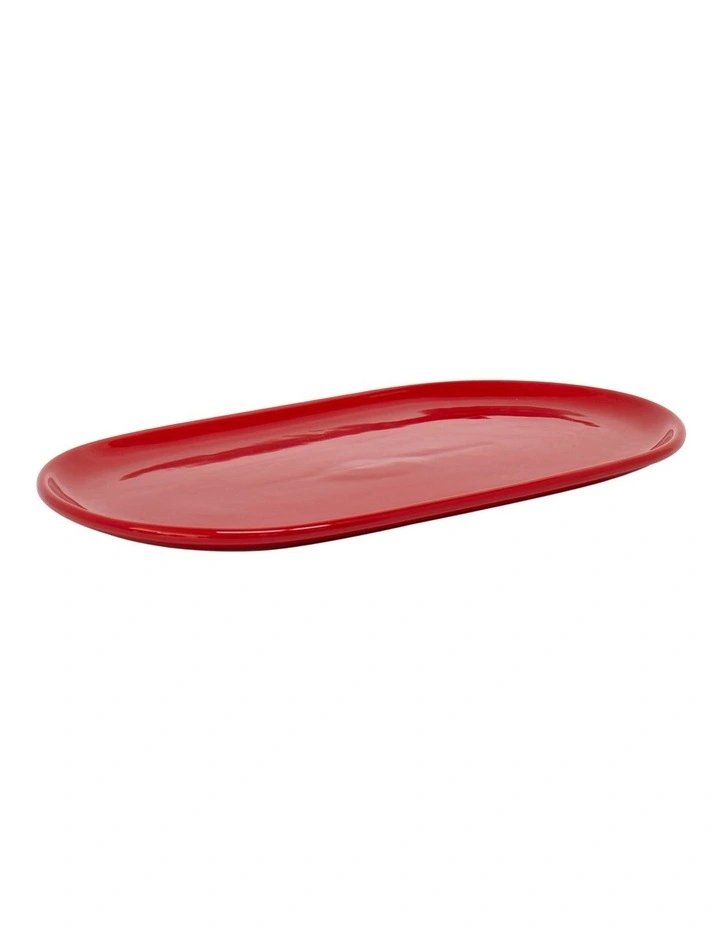 Oleta Platter 28x16cm In Red 4 Oleta Platter 28x16cm In Red - Image 2