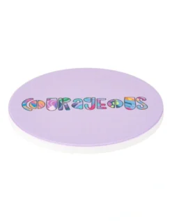 Maxwell & Williams Kasey Rainbow Be Fierce Ceramic Coaster 10cm Courageous In Purple -Cutlery Shop 934403950 2 720x928