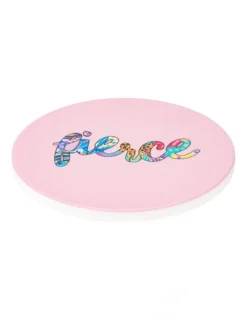 Maxwell & Williams Kasey Rainbow Be Fierce Ceramic Coaster 10cm Fierce In Pink -Cutlery Shop 934404040 2 720x928