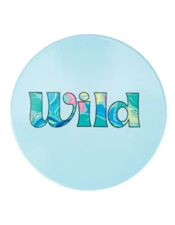 Maxwell & Williams Kasey Rainbow Be Fierce Ceramic Coaster 10cm Wild In Blue