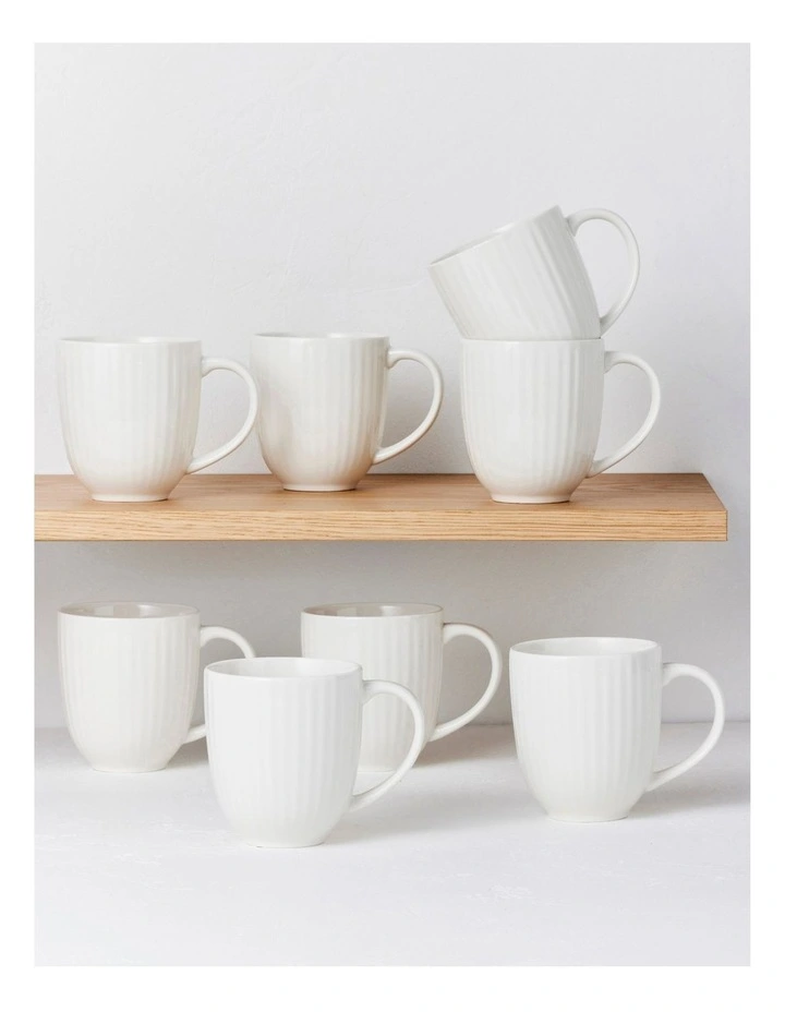 Maxwell & Williams Radiance Mug 400ml Set Of 8 Gift Boxed In White 5 Maxwell & Williams Radiance Mug 400ml Set Of 8 Gift Boxed In White - Image 3