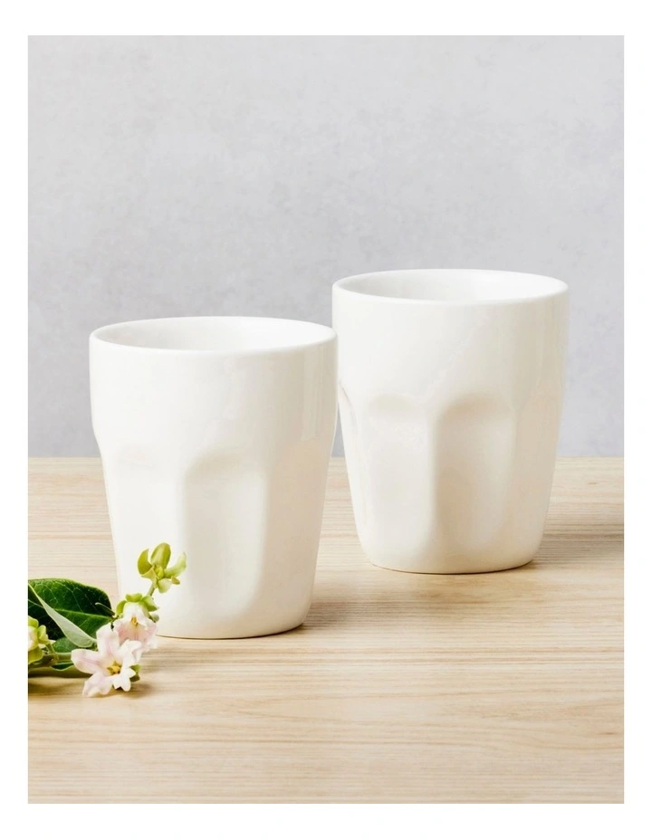 Maxwell & Williams Basics Latte Cup 200ml Set Of 4 Gift Boxed In White 5 Maxwell & Williams Basics Latte Cup 200ml Set Of 4 Gift Boxed In White - Image 3