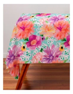 Maxwell & Williams Teas & C's Dahlia Daze Cotton Rectangular Tablecloth 270x150cm In Multi -Cutlery Shop 934419250 4 720x928