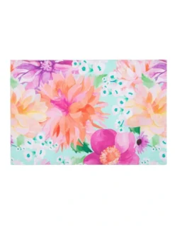 Maxwell & Williams Teas & C's Dahlia Daze Cotton Placemat 45x30cm In Multi