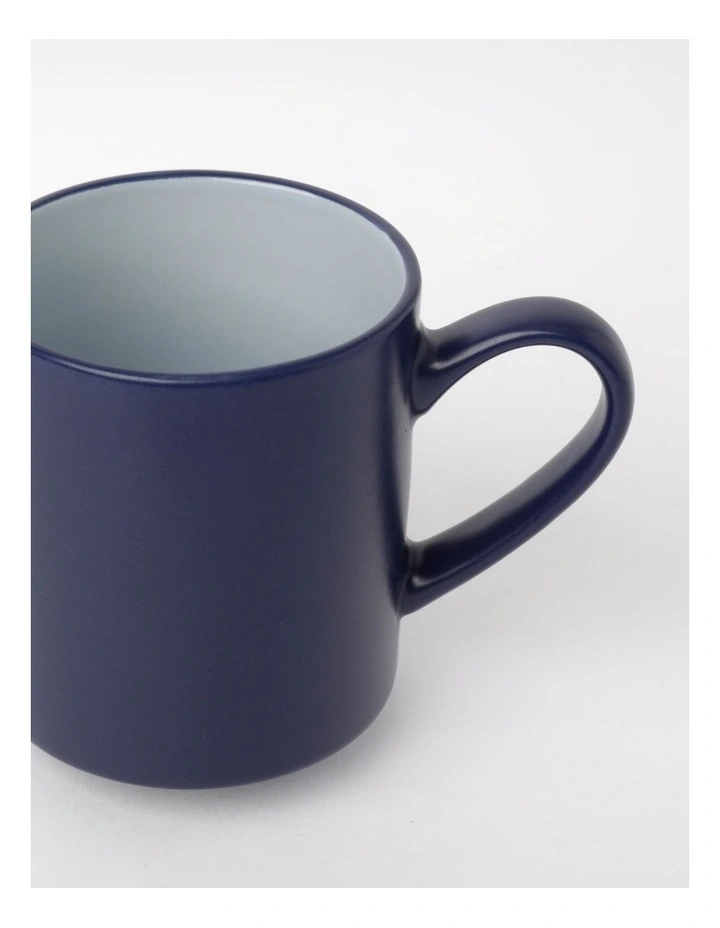 Halo Mug Set Of 4 In Dark Blue 6 Halo Mug Set Of 4 In Dark Blue - Image 4