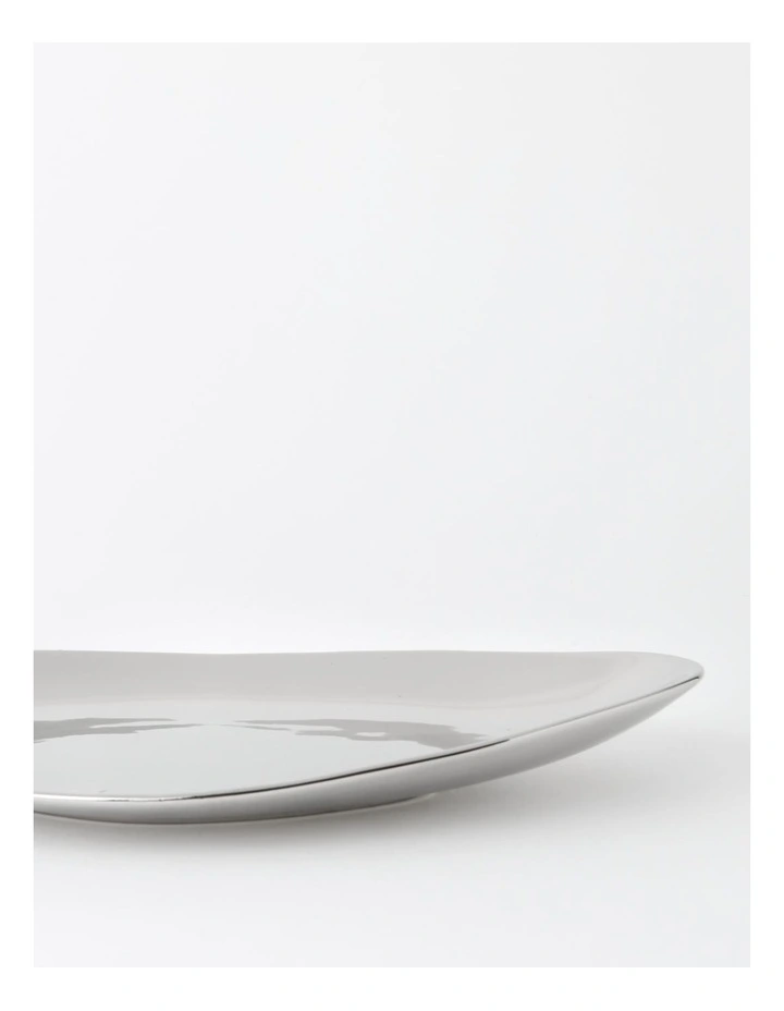 Electra Irregular Oval Platter Deep In Silver 7 Electra Irregular Oval Platter Deep In Silver - Image 5