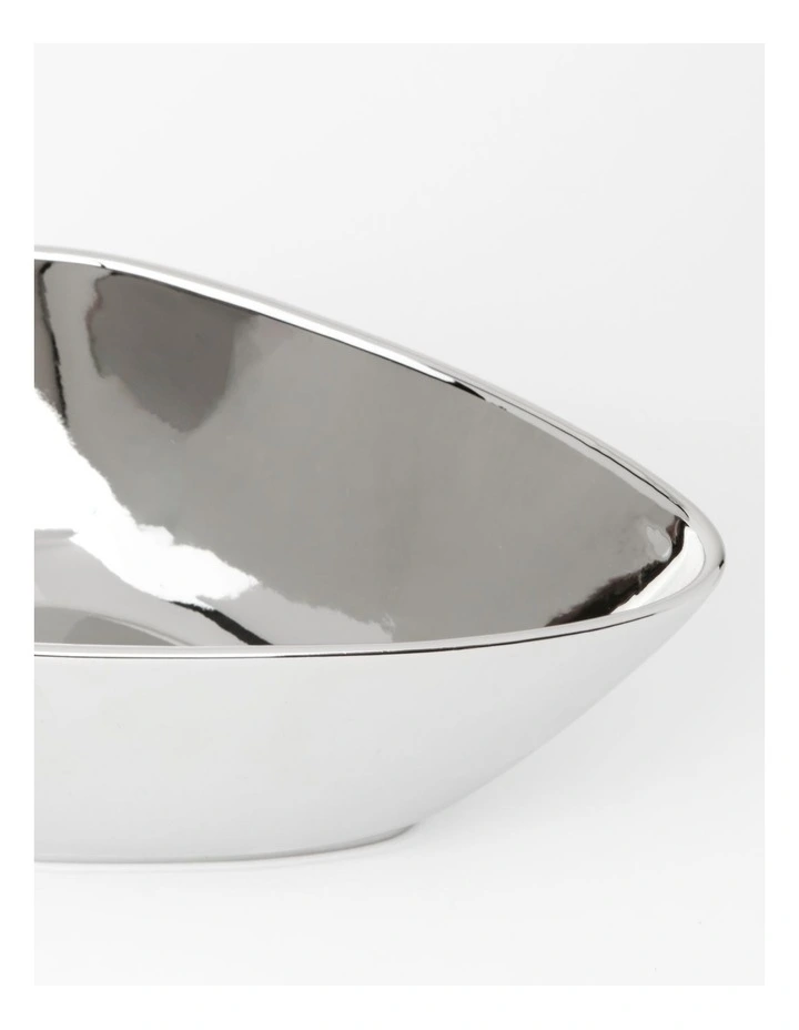 Electra Irregular Coupe Serving Dish 27cm In Silver 6 Electra Irregular Coupe Serving Dish 27cm In Silver - Image 4