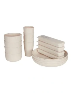 32 Piece Tableware Set In Natural