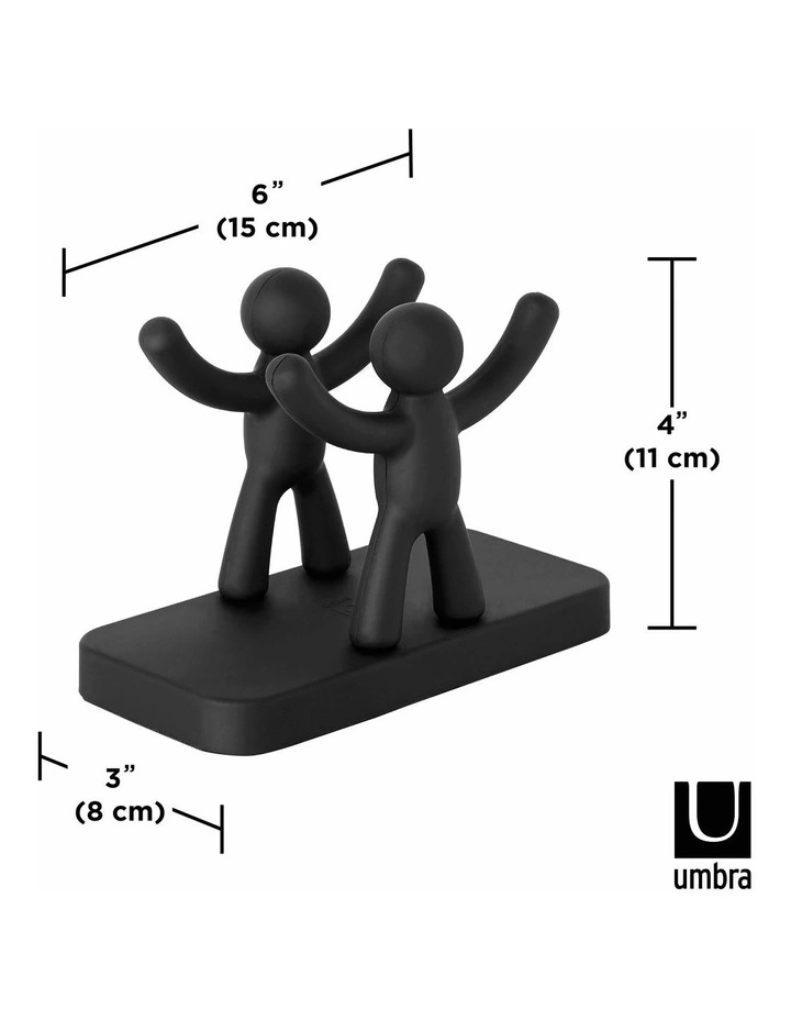 Umbra Buddy Napkin Holder15x8x11cm In Black 4 Umbra Buddy Napkin Holder15x8x11cm In Black - Image 2