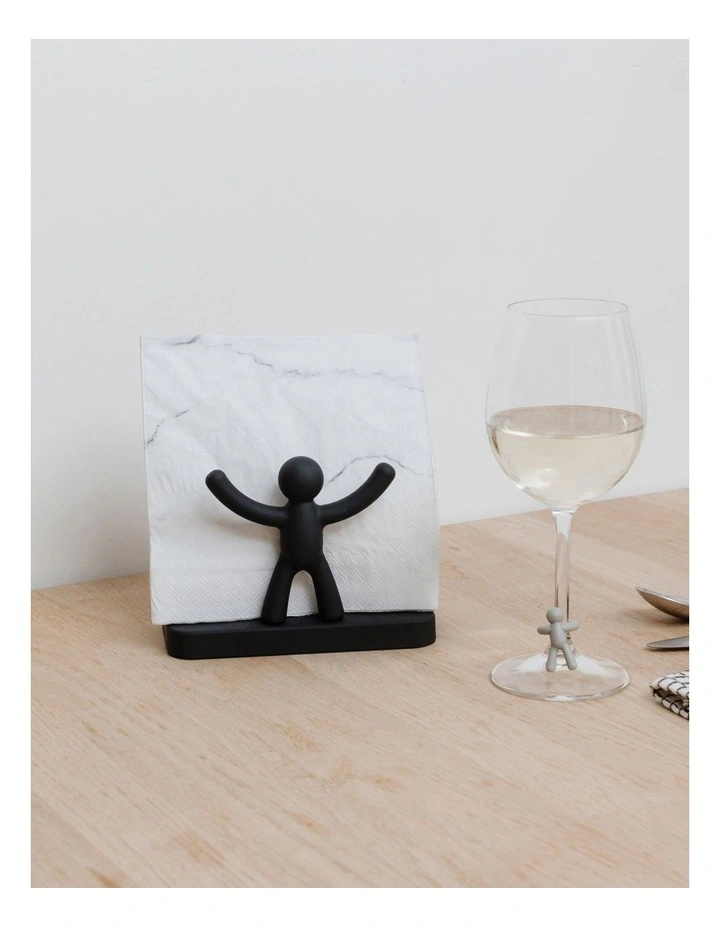 Umbra Buddy Napkin Holder15x8x11cm In Black 5 Umbra Buddy Napkin Holder15x8x11cm In Black - Image 3