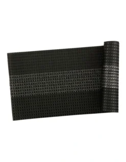 Maxwell & Williams Table Accents Woven Lurex Runner 30x150cm In Black