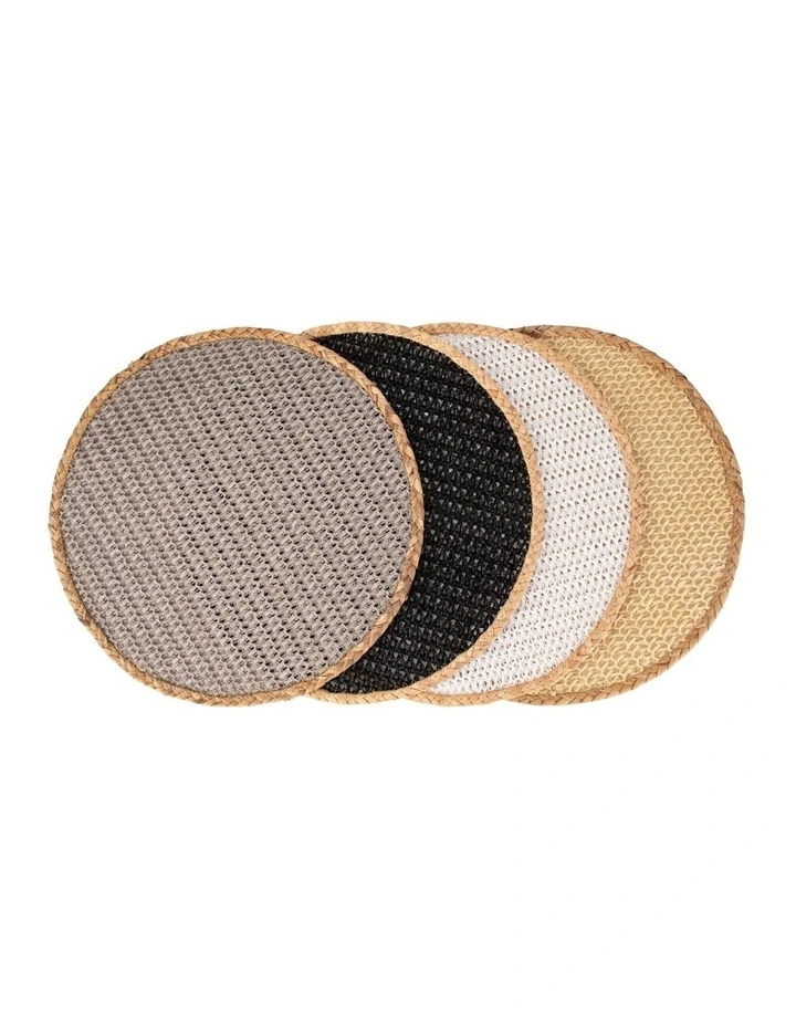 Maxwell & Williams Table Accents Round Placemat 38cm In Grey/Natural 4 Maxwell & Williams Table Accents Round Placemat 38cm In Grey/Natural - Image 2