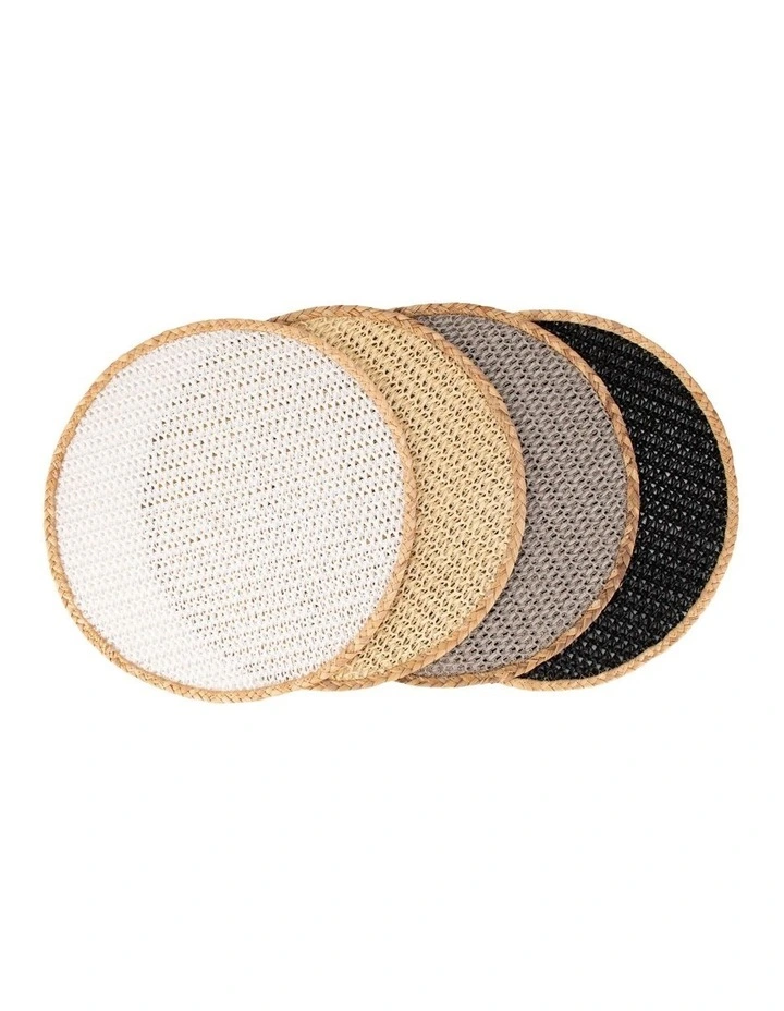 Maxwell & Williams Table Accents Round Placemat 38cm In White/Natural 4 Maxwell & Williams Table Accents Round Placemat 38cm In White/Natural - Image 2