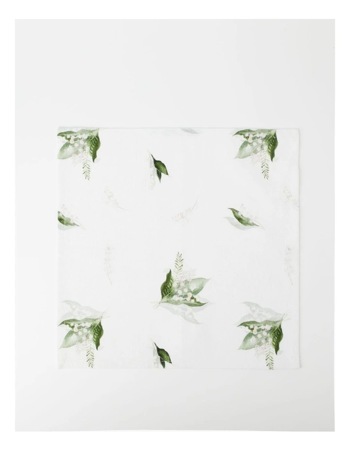Heritage Lily Of The Valley Napkin 40x40cm In White 3 Heritage Lily Of The Valley Napkin 40x40cm In White