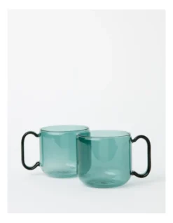 Ambiance Mug Set Of 2 480ml In Green