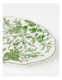 Heritage Green Toile Floral Oval Platter Scalloped 35.7cm In Green 7 Heritage Green Toile Floral Oval Platter Scalloped 35.7cm In Green -Cutlery Shop 946524700 3 720x928