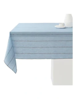 Abbotson Stripe Tablecloth In Spa