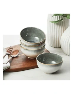 Nova Reactive Stoneware 16 Piece Dinner Set In Olive -Cutlery Shop 954962200 3 720x928