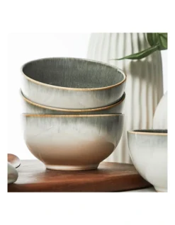 Nova Reactive Stoneware 16 Piece Dinner Set In Olive -Cutlery Shop 954962200 4 720x928