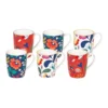 Floral Porcelain Polish Mugs Set Of 6 In Multi -Cutlery Shop 954962560 1 720x928
