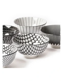 Ceramic Ava 12cm Bowls Set Of 6 In Black -Cutlery Shop 955016200 4 720x928