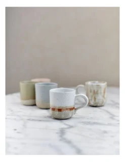 Solace Clay Mug With Reactive Glaze 350ml In Dove Speckle -Cutlery Shop 957990700 4 720x928