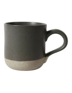 Solace Clay Mug With Reactive Glaze 350ml In Steel