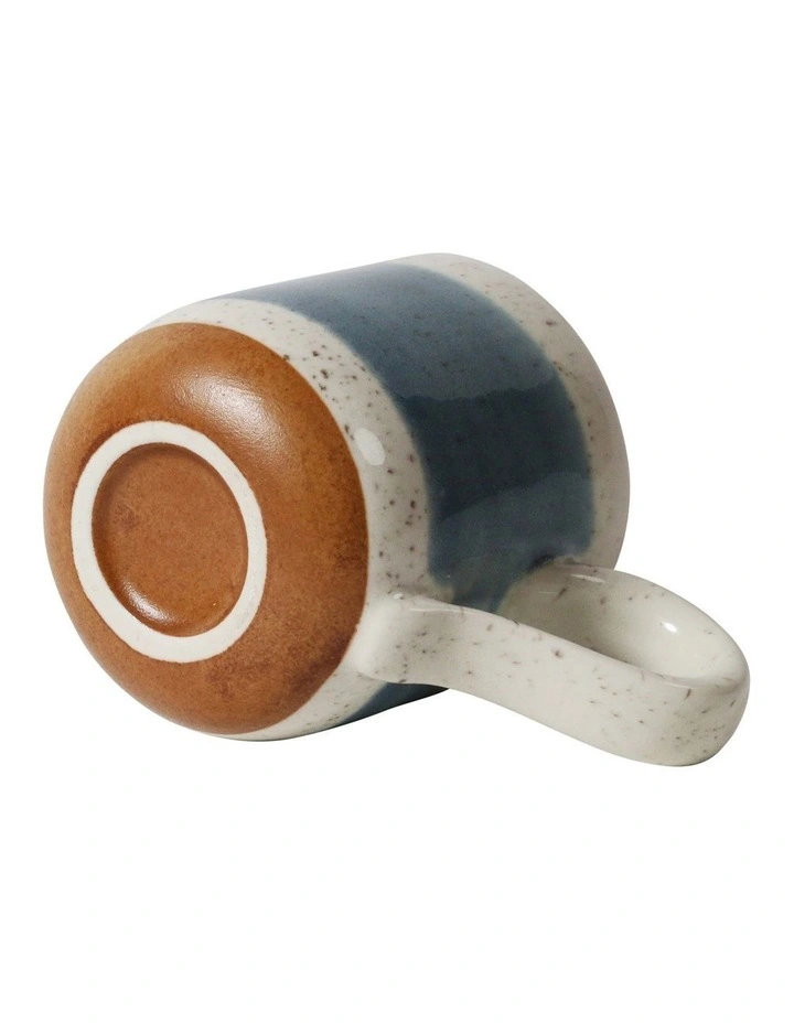 Solace Mediterranean Clay Mug With Reactive Glaze 350ml In Blue 4 Solace Mediterranean Clay Mug With Reactive Glaze 350ml In Blue - Image 2