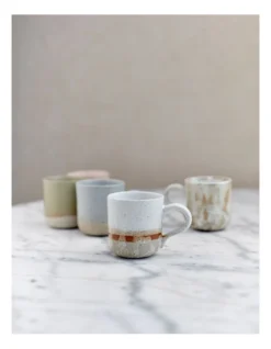 Solace Mediterranean Clay Mug With Reactive Glaze 350ml In White -Cutlery Shop 957991330 5 720x928