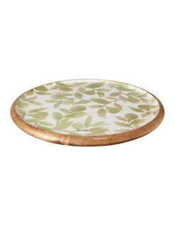 Riviera Round Platter 45x2.5cm In Green